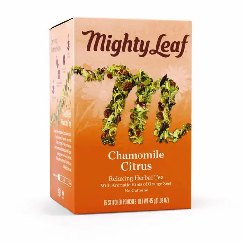 Mighty Leaf® Tea Whole Leaf Tea Pouches, Chamomile Citrus, 15/Box