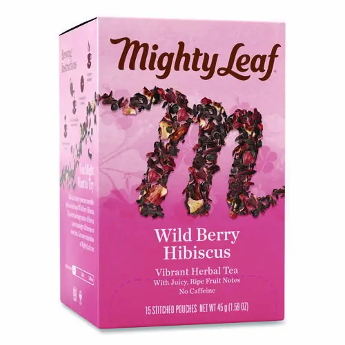 Mighty Leaf® Tea Whole Leaf Tea Pouches, Wild Berry Hibiscus, 15/Box