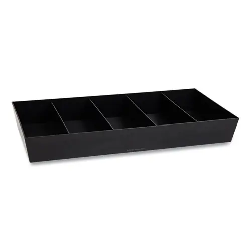 Mind Reader Anchor Collection 5-Compartment Snack Organizer, Black