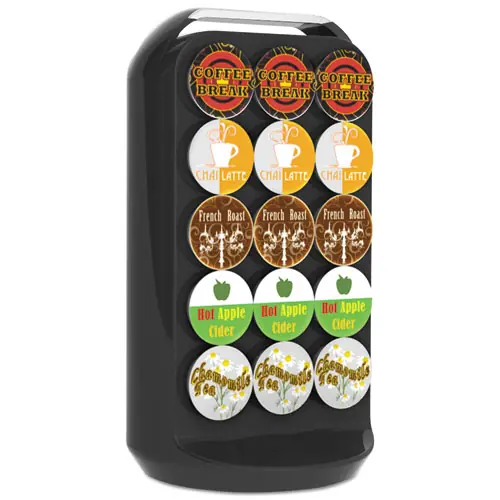 Mind Reader Coffee Pod Carousel, Fits 30 Pods, Black