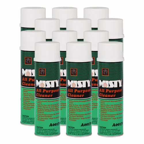 Misty® All-Purpose Cleaner, Mint Scent, 19 oz Aerosol Spray, 12/Carton