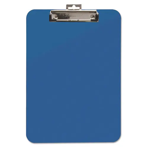 Mobile OPS® Unbreakable Recycled Clipboard, Blue, 0.25" Clip Capacity, Holds 8.5 x 11" Sheets