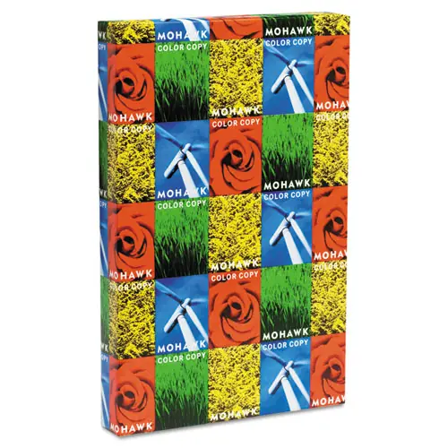 Mohawk Color Copy 98 Paper and Cover Stock, 98 Bright, 28 lb Bond, 18 x 12, Bright White, 500 Sheets/Ream