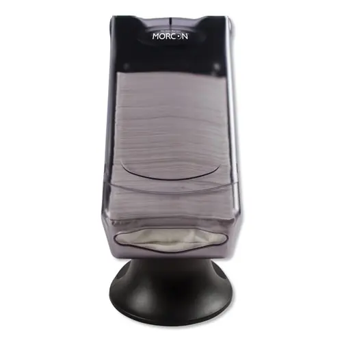 Morcon Tissue Valay Tower Napkin Dispenser, Transparent Black