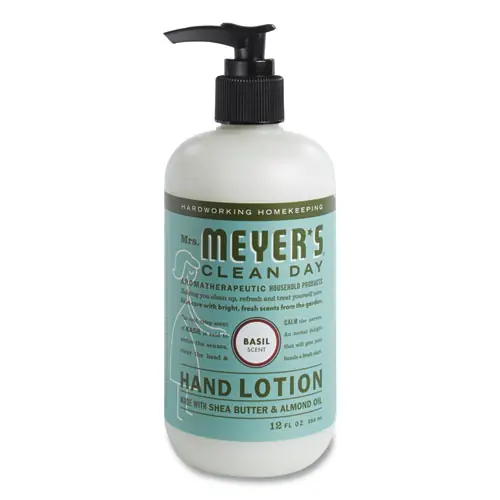 Mrs. Meyer's® Clean Day Hand Lotion, Basil, 12 oz Pump Bottle