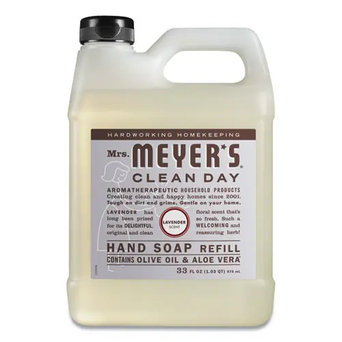 Mrs. Meyer's® Clean Day Liquid Hand Soap Refill, Lavender Scent, 33 oz, 6/Carton