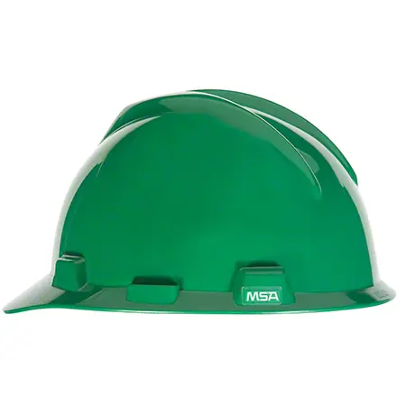MSA V-Gard® Slotted Cap - Standard, Green, Fas-Trac lll