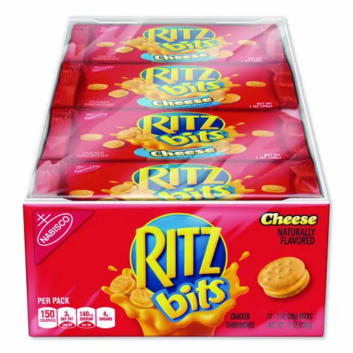 Nabisco® Ritz Bits, Cheese, 1 oz Pouch, 12/Pack