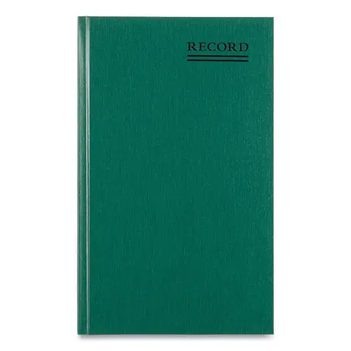 National® Emerald Series Account Book, Green Cover, 300 Numbered Sheets, 12.25 x 7.25 inches