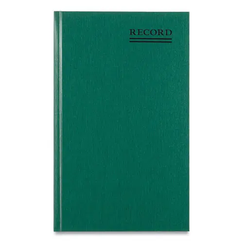 National® Emerald Series Account Book, Green Cover, 500 Sheets