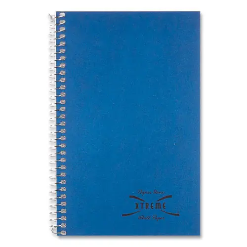 National® Three-Subject Wirebound Notebook, Medium/College Rule, Blue Cover, 150 Sheets, 9.5" x 6"