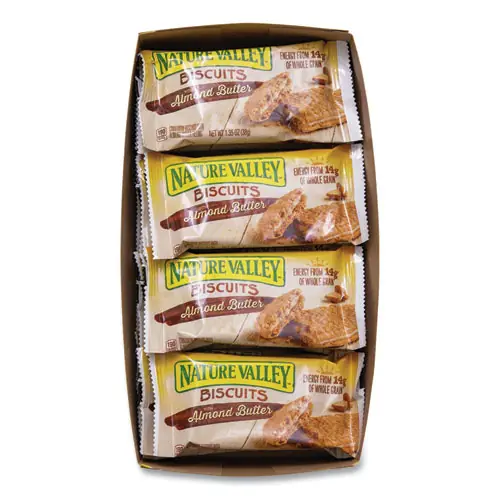 Nature Valley® Biscuits, Almond Butter, 1.35 oz Pouch, 16/Box