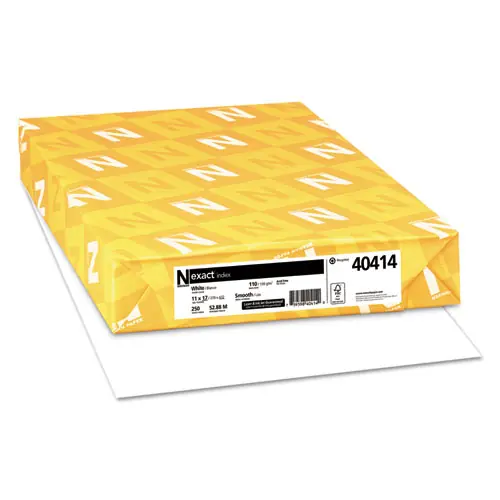 Neenah Paper Exact Index Card Stock, 92 Brightness, 110 lb Index, 11 x 17, White, 250 Sheets