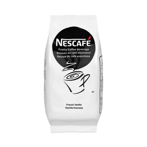 Nescafé® Frothy Coffee Beverage, French Vanilla, 2 lb Bag, 6/Carton