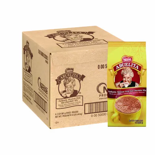 Nestlé® Mexican Style Hot Cocoa, Authentic Mexican Style, 2 lb Pouch, 6/Carton