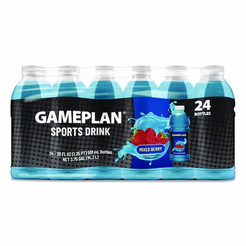 Niagara® Bottling Gameplan Sports Drink, Mixed Berry, 20 oz Bottle, 24/Carton