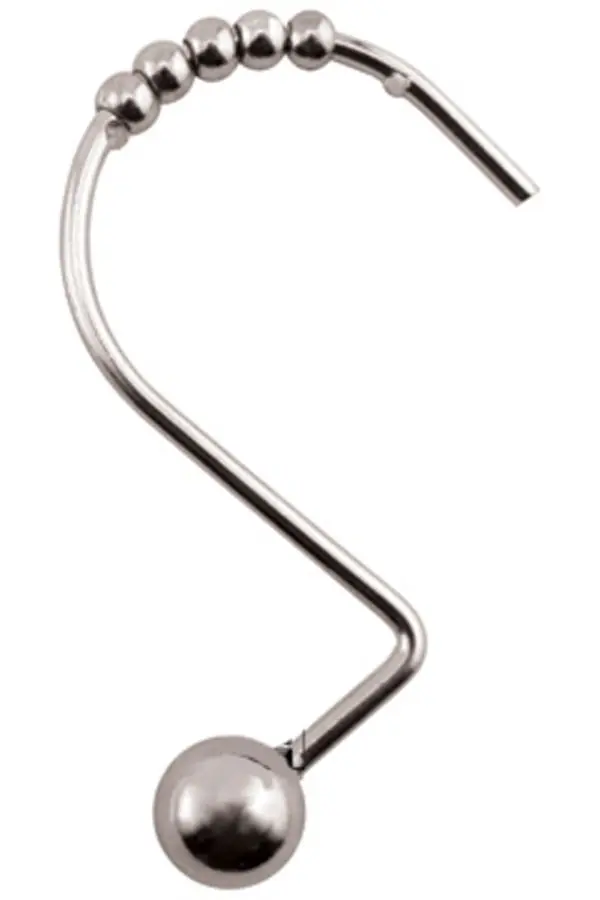 Nickel Plated J Roller Ball Hooks – Sold in Packs of 12