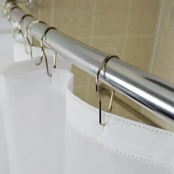 Nickel Plated Steel Snap Shower Hooks – 12 / CS