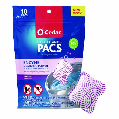 O-Cedar® Cleaning PACS, Lavender Scent, 10/Pack