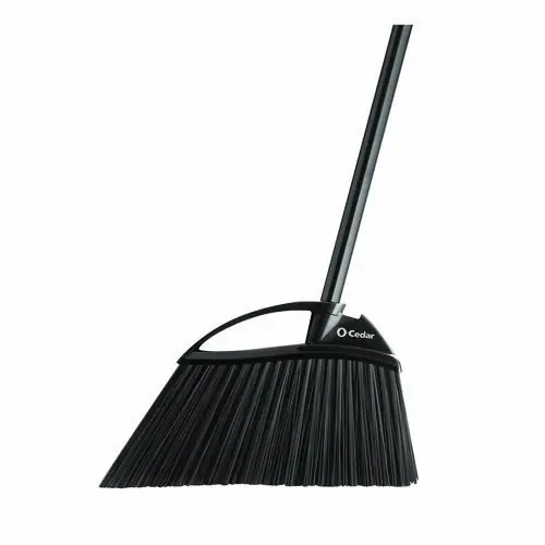 O-Cedar® Outdoor PowerCorner Angle Broom, 48" Handle, Black/Gray