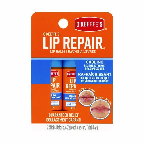 O'Keeffe's® Lip Repair Cooling Lip Balm, 0.15 oz, 2 Pack