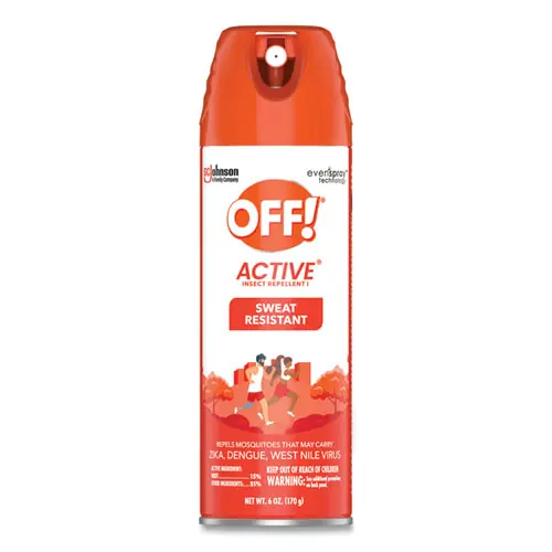 OFF!® ACTIVE Insect Repellent, 6 oz Aerosol Spray, 12/Carton