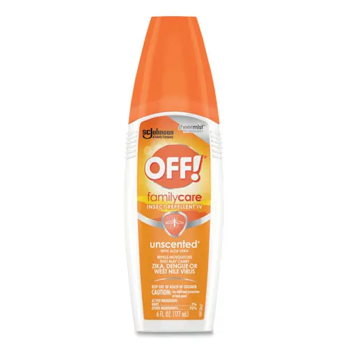 OFF!® FamilyCare Unscented Spray Insect Repellent, 6 oz, 12/Carton