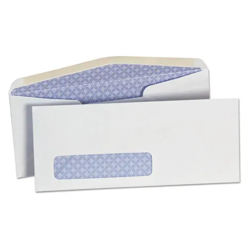Office Impressions® #10 Trade Size Security Tint Envelope, Commercial Flap, Gummed Closure, White, 500/Box