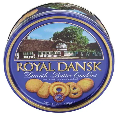 Office Snax Royal Dansk Danish Butter Cookies - 12 oz. Tin