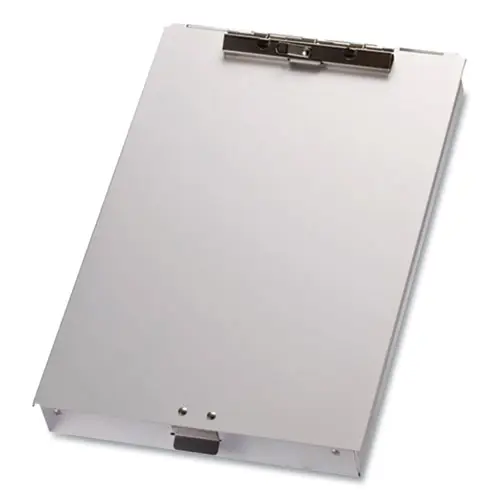 Officemate Aluminum Storage Clipboard, Silver