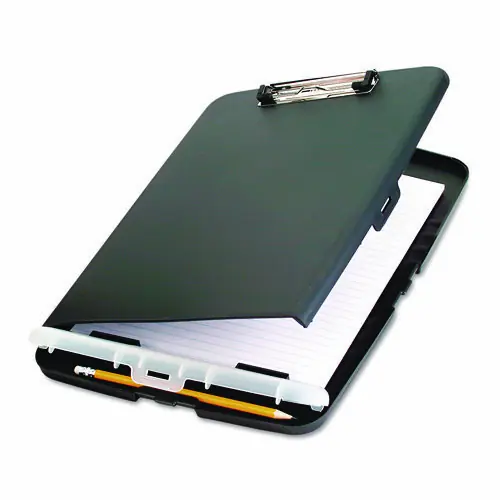 Officemate Low Profile Storage Clipboard, Charcoal, 0.5" Clip Capacity, Fits 8.5 x 11 Inch Paper