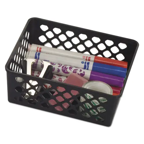 Officemate Recycled Supply Basket, Black, 3/Pack