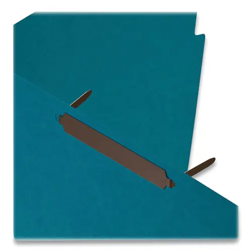 Officemate Self-Adhesive Two-Prong Folder Fastener Bases, 2" Capacity, 2.75" Center to Center, Brown, 100/Box