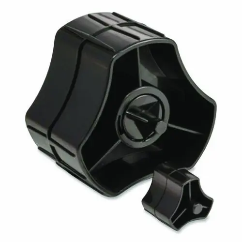Officemate Tape Dispenser Replacement Core Set, Plastic, Black, 1" and 3" Cores