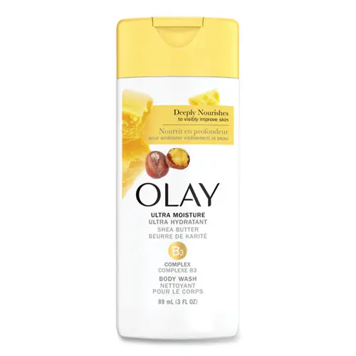 Olay® Ultra Moisture Body Wash, Shea Butter Scent, 3 oz, 24/Carton