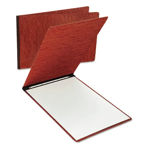 Oxford™ Extra Large Pressboard Report Cover, Two-Piece Prong Fastener, 3" Capacity, 11 x 17, Red/Red