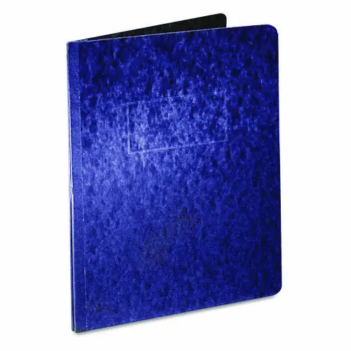 Oxford™ Heavyweight PressGuard and Pressboard Report Cover with Reinforced Side Hinge, 2-Prong Fastener, 3" Capacity, Dark Blue, 8.5 x 11