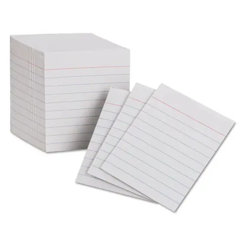 Oxford™ Ruled Mini Index Cards, 3 x 2.5, White, 200/Pack