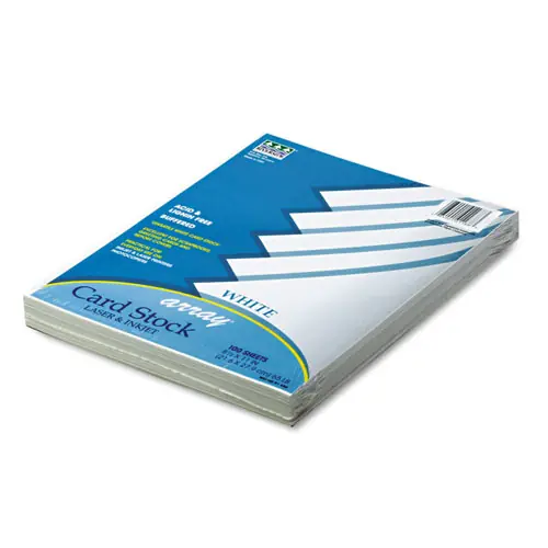 Pacon® Array Card Stock, 65 lb Cover Weight, 8.5 x 11, White, 100/Pack