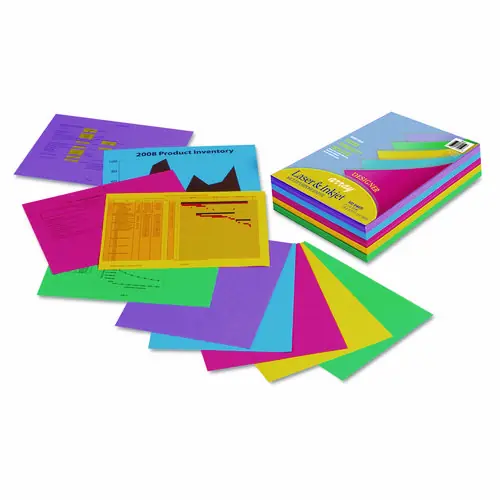 Pacon® Array Colored Bond Paper, Assorted Designer Colors, 8.5 x 11, 500 Sheets, 24 lb Bond