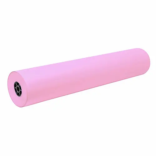 Pacon® Decorol Flame Retardant Art Rolls, Decoral Pink, 36" x 1,000 ft, 40 lb Cover