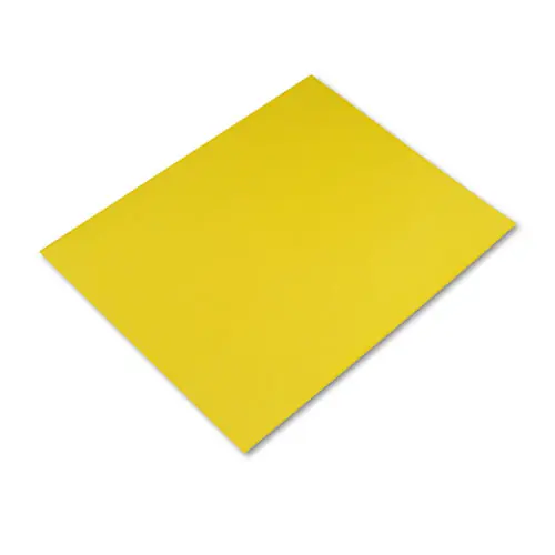 Pacon® Four-Ply Railroad Board, Lemon Yellow, 22" x 28", 25/Carton