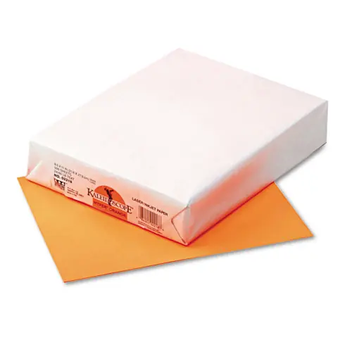Pacon® Kaleidoscope Multipurpose Colored Paper, Hyper Orange, 24 lb Bond, 8.5 x 11, 500 Sheets/Ream