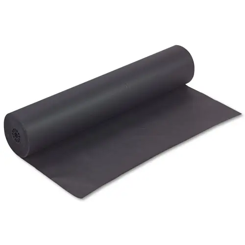Pacon® Rainbow Duo-Finish Colored Kraft Paper, Black, 36" x 1,000 ft, 35 lb Wrapping Weight