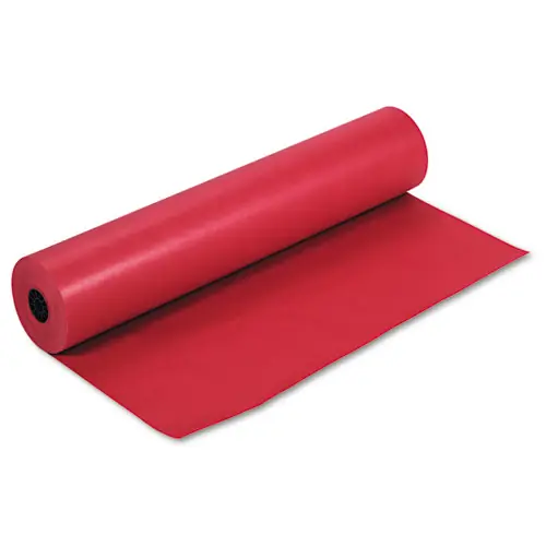 Pacon® Rainbow Duo-Finish Colored Kraft Paper, Scarlet, 36" x 1,000 ft