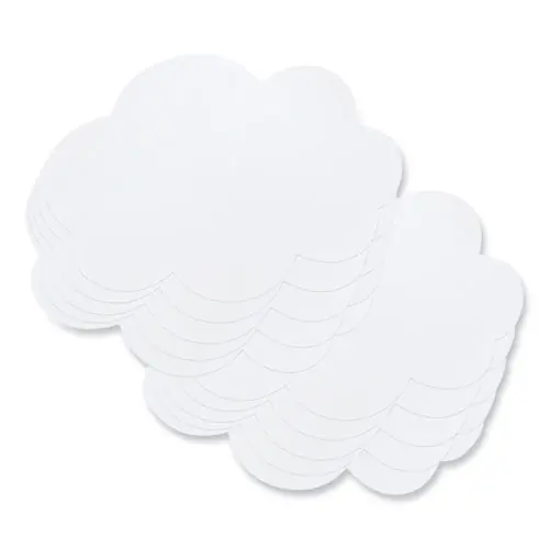 Pacon® Self Stick Dry Erase Clouds, White, 7" x 10", 10/Pack