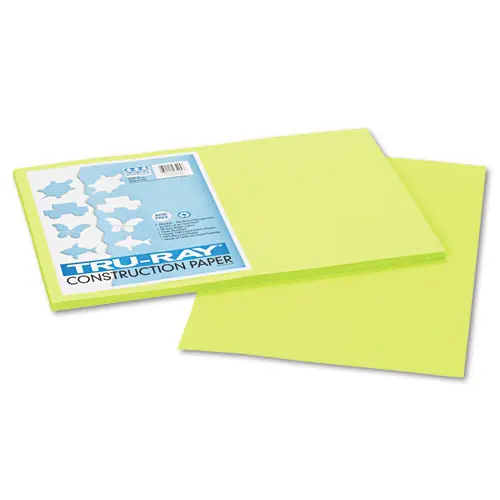 Pacon® Tru-Ray Construction Paper, 12 x 18, Brilliant Lime, 50/Pack