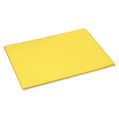 Pacon® Tru-Ray Construction Paper, Yellow, 18 x 24, 50 Sheets, 76 lb Text Weight