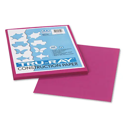Pacon® Tru-Ray Construction Paper, Magenta, 9 x 12, 50 Sheets