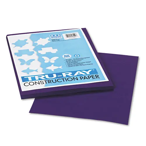 Pacon® Tru-Ray Construction Paper, Purple, 50 Sheets